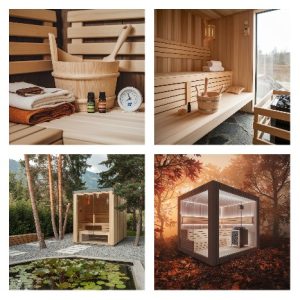 ערכת אלמנטים לסאונה פינית במידות 170x165x200 ס"מ | Sauna width 170 cm x depth 165 cm x height 200 cm