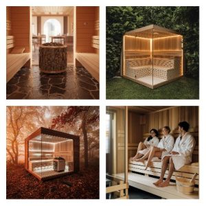 חלקים להרכבת סאונה יבשה קלאסית - Sauna width 185 cm x depth 195 cm x height 200 cm