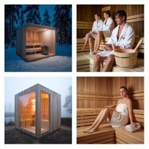 חלקים להרכבת סאונה יבשה קלאסית - Sauna width 270 cm x depth 150 cm x height 200 cm